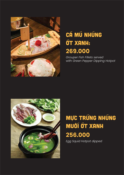 Menu Nhà hàng hải sản cơm niêu Vuông Tròn20
